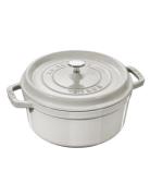 La Cocotte - Round Cast Iron Home Kitchen Pots & Pans Casserole Dishes...