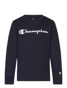 Long Sleeve T-Shirt Sport T-shirts Long-sleeved T-Skjorte Navy Champio...