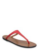 Pesche Salsa Vacchetta Designers Sandals Flat Red ATP Atelier