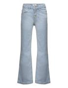 Buttons Flare Jeans Bottoms Jeans Bootcut Jeans Blue Mango