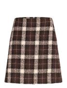 Kamieiw Skirt Skirts Short Skirts Brown InWear