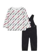 Levi's® Tee And Corduroy Overalls Set Sets Sets With Long-sleeved T-sh...