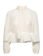 Alva Frill Detailed Cropped Blouse Designers Blouses Long-sleeved Crea...