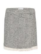 Kbritt Skirt Skirts Short Skirts Grey Karen By Simonsen