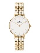 Petite 28 5-Link G White Accessories Watches Analog Watches Gold Danie...