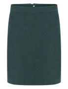 Kavera Corduroy Skirt Skirts Short Skirts Green Kaffe