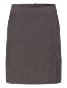 Kavera Corduroy Skirt Skirts Short Skirts Brown Kaffe