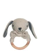 Teddy Baby, Organic Rattle Dog, Knitted Toys Baby Toys Rattles Beige T...