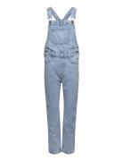 Long Denim Dungarees Bottoms Dungarees Blue Mango