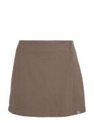 Flannel Mini Skirt Skirts Short Skirts Brown Calvin Klein Jeans