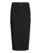 Duck Canvas Cargo Skirt W Skirts Knee-length & Midi Skirts Black Dicki...