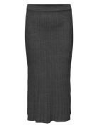 Cartess Midi Skirt Knt Skirts Knee-length & Midi Skirts Grey ONLY Carm...