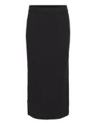 Objreynard Hw Knit Skirt Noos Skirts Knee-length & Midi Skirts Black O...