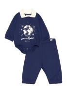 Mini Rodini Society Sp Baby Set Sets Sets With Long-sleeved T-shirt Na...