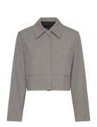 Cropped Jacket With Pockets Blazers Cropped Blazers Grey Mango