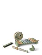 Multi Music Set Wooden In Gift Box 5 Parts Toys Musical Instruments Mu...