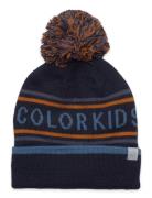 Hat - Logo Ck Accessories Headwear Hats Winter Hats Navy Color Kids