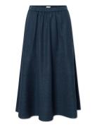 Agnes Skirt Skirts Knee-length & Midi Skirts Navy STUDIO FEDER