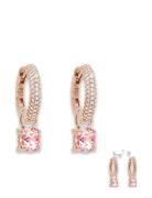 Goldplated Earrings Ørestickere Smykker Pink Marmara Sterling