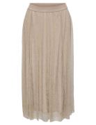 Olmtinga Shine Skirt Jrs Skirts Knee-length & Midi Skirts Beige Only M...