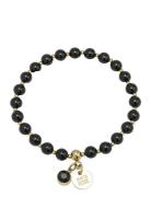 Beverly Bracelet Black/Gold Accessories Jewellery Bracelets Pearl Brac...