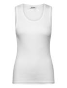 Standard Tank Top Tops T-shirts Sleeveless White Weekday