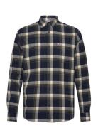 Tjm Reg Check Flannel Shirt Ext Tops Shirts Casual Navy Tommy Jeans