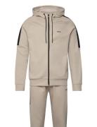 Tracksuit Set Tops Sweatshirts & Hoodies Hoodies Beige BOSS