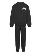 Nike Sportswear Powder Play Jacquard Crew Set Sets Sweatsuits Black Ni...