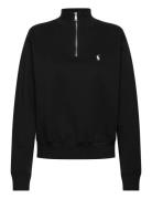 Fleece Quarter-Zip Tops Sweatshirts & Hoodies Sweatshirts Black Polo R...