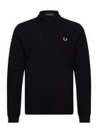 The L/S Fp Shirt Tops Polos Long-sleeved Black Fred Perry