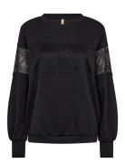 Sc-Banu Tops Sweatshirts & Hoodies Sweatshirts Black Soyaconcept