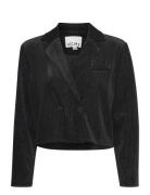 Ihkate Glamour Bl2 Blazers Cropped Blazers Black ICHI