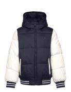 Colorblock Puffer Jacket Foret Jakke Blue Tommy Hilfiger