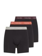 Boxer Brief 3Pk Boxershorts Black Calvin Klein