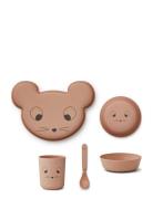 Brody Junior Set Home Meal Time Dinner Sets Pink Liewood