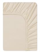 Jersey Faconlagen Home Textiles Bedtextiles Sheets Beige Engholm Texti...