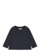 Long-Sleeved T-Shirt With Pockets Tops T-shirts Long-sleeved T-Skjorte...