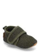 Prewalker Wool Shoes Pre-walkers - Beginner Shoes  Khaki Green Mikk-li...