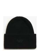 Soft Rib Knit Beanie Hat Accessories Headwear Beanies Black Superdry