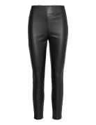 Sc-Beckie Bottoms Trousers Leather Leggings-Bukser Black Soyaconcept