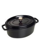 La Cocotte - Oval Home Kitchen Pots & Pans Casserole Dishes Black STAU...