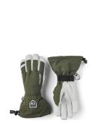 Army Leather Heli Ski Accessories Gloves Finger Gloves Green Hestra