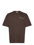 Halo Graphic T-Shirt Boxy 02 Tops T-Kortærmet Skjorte Brown HALO