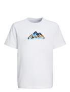 Jcomountain Logo Tee Ss Crew Neck Sn Jnr Tops T-Kortærmet Skjorte Whit...