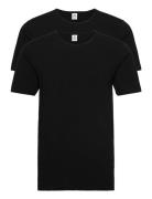 Dovre T-Shirt 2-Pack Gots Tops T-Kortærmet Skjorte Black Dovre