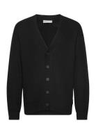 Relaxed Structure Cardigan Tops Knitwear Cardigans Black Tom Tailor