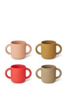 Gene Cup 4-Pack Home Meal Time Cups & Mugs Cups Pink Liewood