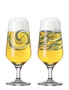 Brauchzeit Ölglas Pils 2-P No: 3 & 4 Home Tableware Glass Beer Glass M...