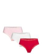 Brief Brazilian Reg Em Lace 3 Lingerie Panties Brazilian Panties Red L...